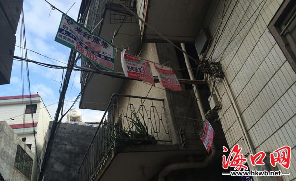 打“双创”旗号乱挂小广告 电信长城遭海口市民吐槽